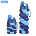 thumbnail image 5 of 501ml Rainbow Foldable Water Bottle Food-grade Silicone Cycling Hiking Kettle Direct Drinking Kid Water Bottle Christmas Gift, 5 of 5