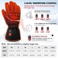 thumbnail image 2 of SAVIOR HEAT Heated Motorcycle Gloves for Men & Women, Waterproof Windproof, Touchscreen Compatible, 7.4V Rechargeable Battery Gloves Winter Outdoor Riding, Cycling, Snowmobile, 2 of 8