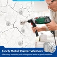 thumbnail image 3 of 200PCS 1inch Plaster Washers, Metal Washers for Screws, Plaster Repair Rings, Durable Plaster Buttons, Flat Washers for Wall Ceiling Repair, 3 of 6