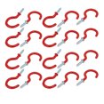 thumbnail image 1 of Unique Bargains 1-1/4 Inch Plastic Coated Screw-in Open Cup Ceiling Hooks Hangers Red 20pcs, 1 of 2