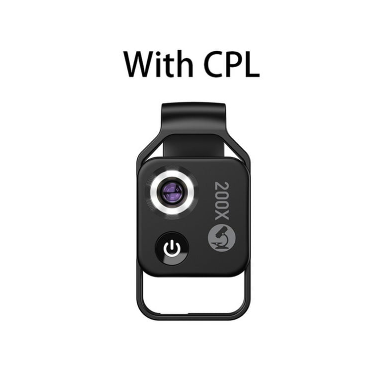 Portable Phone Microscope for Kids Adults Mini Microscope with CPL Lens Led  Light 200x Pocket Micro Compatible with iPhone Android 