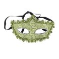 thumbnail image 1 of Unique Bargains Masque de Fête Demi-Visage Dragon Design Tête Pointue pour Creux Vert PVC, 1 of 5