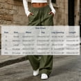 thumbnail image 3 of CQONEPT Cargo Pants for Women High Waist Baggy Casual Baggy Comfy Parachute Trousers Loose Fit Y2k Streetwear Hiking Pant with Pockets XL, 3 of 7