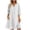 *White, variant on VBVC Women's Cotton Linen V Neck Tunic Dress , Casual 3/4 Sleeve Summer Shift Dress For Women , Ladies' Button Down Mini Dresses with Pockets,Army Green,S-2XL