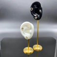 thumbnail image 3 of Durable Earring Display Holder Human Ear Model Stud Holder Stand selling show Soft Silicone Black Left, 3 of 9