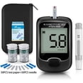 thumbnail image 1 of Medidor de glucosa para Diabetes, Monitor médico de glucosa en sangre, máquina de prueba de colesterol, tira de determinación de ácido úrico, lanceta de dextrano brillar Electrónica, 1 of 2