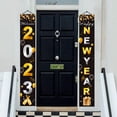 thumbnail image 1 of 1 par de letreros de porche de Feliz año Nuevo, adornos decorativos pareados de pancartas, accesorios de fotos de letreros para patio de por Estilo C Fernando Cartel de porche de feliz año nuevo, 1 of 8