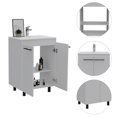 thumbnail image 4 of Newboti Furniture Sienna 2-Door Rectangle Freestanding Vanity Cabinet White 27465, 4 of 7