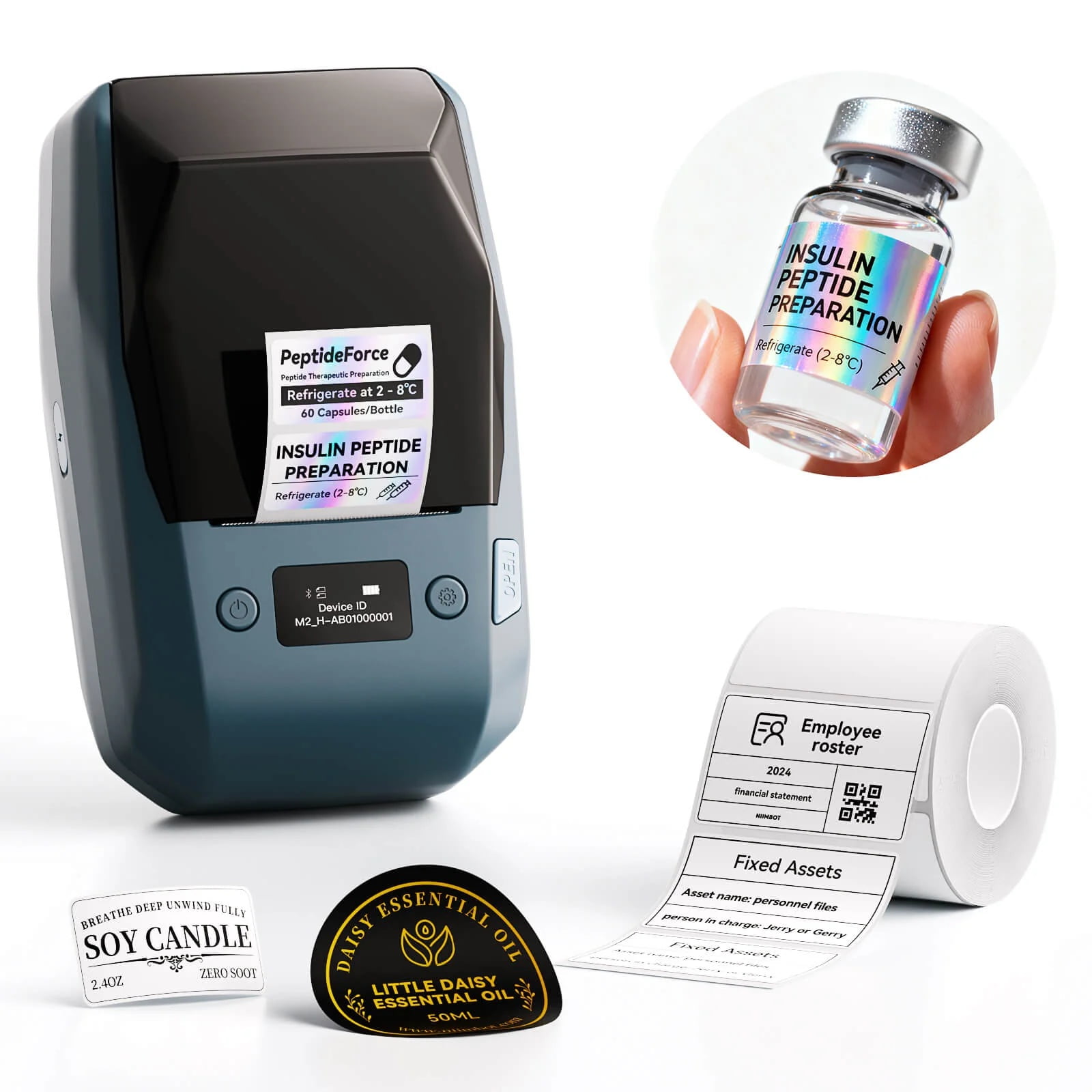 NIIMBOT M2 Thermal Transfer 2 Inch Label Maker With Tape Bluetooth Smart Color Printing Sticker Printer Rechargeable