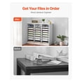 thumbnail image 2 of Literature Organizer 24 Compartments, White Wood Mailbox Sorter, 2 of 6