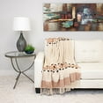 thumbnail image 4 of Parkland Collection Inca Brown Variegated Cotton Throw Blanket, 50 x 60 Decorative Couch Throw, 4 of 5