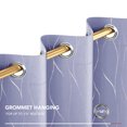 thumbnail image 4 of Deconovo Silver Wave Foil Printed Blackout Curtains Room Darkening Grommet Curtain Thermal Insulated WindoWDrapes 42Wx 72L inch Set of 2 Panels Light Purple, 4 of 6
