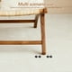 thumbnail image 2 of FELTECHELECTR 20 almohadillas de fieltro atornillables para muebles, protectores de suelo para patas de silla, deslizadores para suelos de madera noble, multicolor, 2 of 6