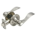 thumbnail image 6 of Design House Springdale 2-Pack Universal Interior Bed/Bath Privacy Door Handle, Satin Nickel, 6 of 18