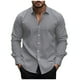 thumbnail image 2 of pstuiky Camisas suaves de manga larga para hombre, Camisa de manga larga con cuello estampado, informal y cómoda, para hombre. tops de invierno para hombre xl, 2 of 5