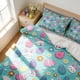 thumbnail image 5 of CaiYueKe Easter Bedding Set 3 Piece Duvet Cover and Pillowcases Cartoon Rabbit Egg Pattern Soft Microfiber Breathable Festive Home Decor Holiday Bedroom Decorations, 5 of 7