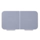thumbnail image 4 of Caja de maquillaje de pared con tapa abatible, extraíble y lavable, organizador de almohadillas de algodón para baño, blanco y gris, 4 of 14