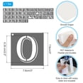 thumbnail image 2 of Uxcell 2.5 Inch Numbers Craft Stencils, 49 Pcs Letter Stencils Alphabet Interlocking Stencil Kit for Painting on Wall, Wood, Fabric, 2 of 7