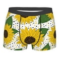 thumbnail image 4 of Goofa Sunflowers Printed Men's Boxer Briefs Underwear, Moisture-Wicking Underwear, Trunk,Soft and Breathable Cotton Underwear-Medium, 4 of 9