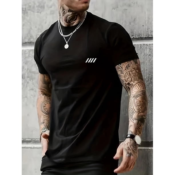 Men's Casual Purple T-Shirt with MHVW Logo - Crew Neck, Short Sleeve, Stretch Polyester Blend, Ideal for Daily Wear & Vacation Resorts Tee For Adult, Men, Women, Teen, Teenager, Adolescent, Youth