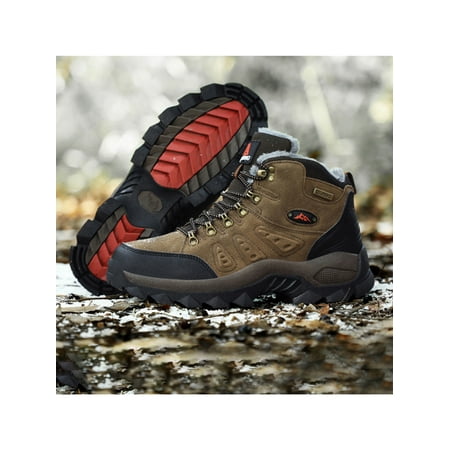 

Woobling Womens Warm Snow Boots Mens Outdoor Walking Snow Winter Rubber Sole Boots