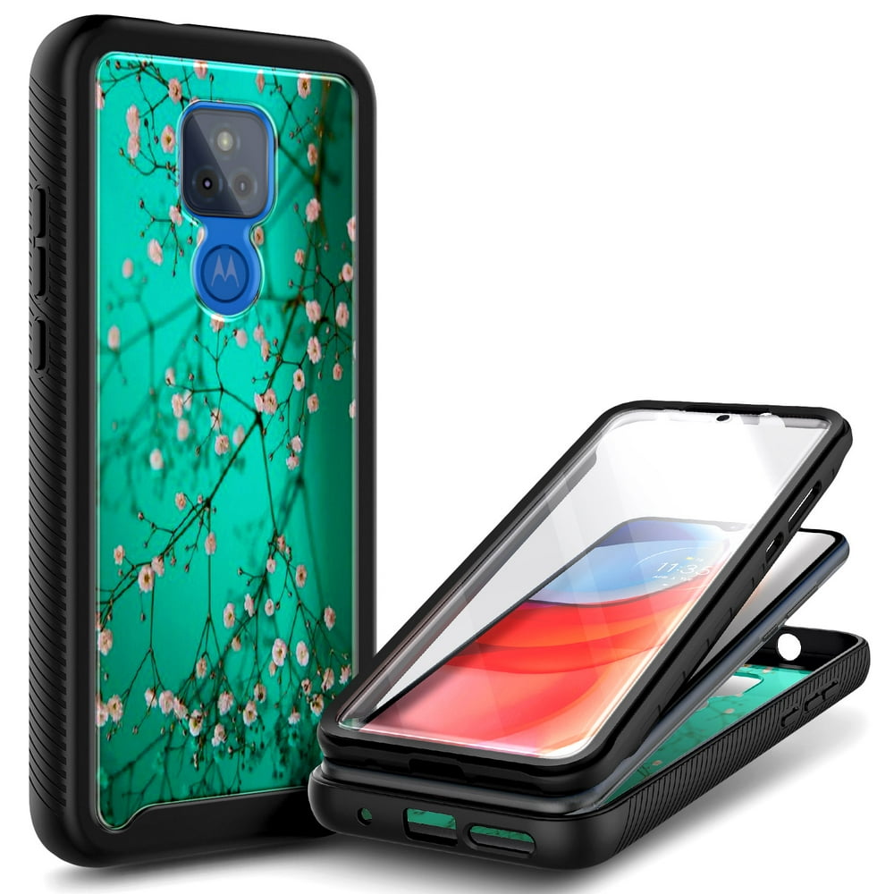 Motorola Moto G Play 2021 Case, with Builtin Screen Protector, Nagebee