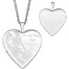 Personalized Planet Footprints in the Sand Sterling Silver Locket