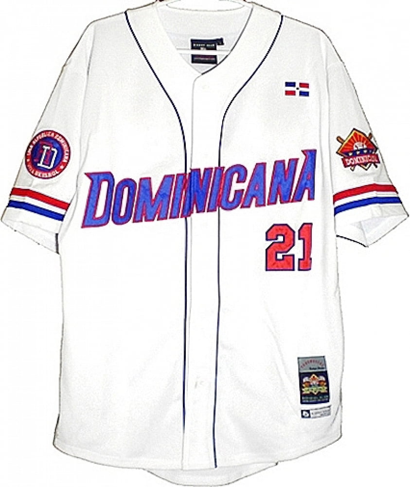 Dominican Republic Latin Legacy S2 Mens Baseball Jersey [White 2XL