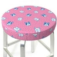 thumbnail image 3 of Naloa French Bulldog Round Bar Stool Cushion Cover 12-14 inch, Fits Kitchen, Office, Restaurant Chairs - 13 inch, 3 of 7