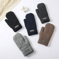 thumbnail image 6 of Winterproofed Knitted Mittens For Men Windproof Thermals Gloves Fleeces Lining Outdoor Activity Hiking Snow Sports, 6 of 20