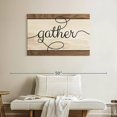 thumbnail image 2 of Elephant Stock Gather Typography Iii Wall Art - Horizontal Canvas Wall Art - Living Room Wall Decor - Wall Signs Canvas - Beige And Brown Decor - 39" x 26", 2 of 4
