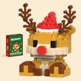thumbnail image 1 of Christmas Elk Model Assembled Building Block Toys, Small Building Blocks, Birthday Gifts, Christmas Reindeer Building Blocks, Christmas Gift, Educational Assembled Toy, 1 of 5