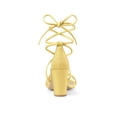 thumbnail image 4 of BLISSFUL STEP Women's Shoes Open Toe Lace Up Block Heel Strappy Heels Yellow 11, 4 of 8