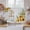 Gray, variant on Sunflower Tier Curtains 54 Inch Length, Summer Botanical Checkered Yellow Floral Cafe Short Curtains for Bathroom Over Sink, Small Kitchen Curtain Light Filtering Tiered Drapes 2 Panels 27.5"Wx54"L