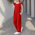 thumbnail image 4 of Delliss Girls Jumpsuits Ruffle Sleeveless Strap Casual Loose Overalls One Piece Wide Leg Pants Rompers 5-15 Years, 4 of 8