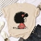 thumbnail image 4 of Camisetas Mafalda para mujer, camiseta japonesa, ropa gráfica divertida de diseñador para mujer, 4 of 4