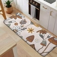 thumbnail image 5 of Brown Mushroom Flower Light Pattern Kitchen Rug Mat,Kitchen Runner Rugs Non Skid Washable,Decorative Kitchen Floor Mats for Kitchen,Sink,Laundry,17"x47.2", 5 of 7