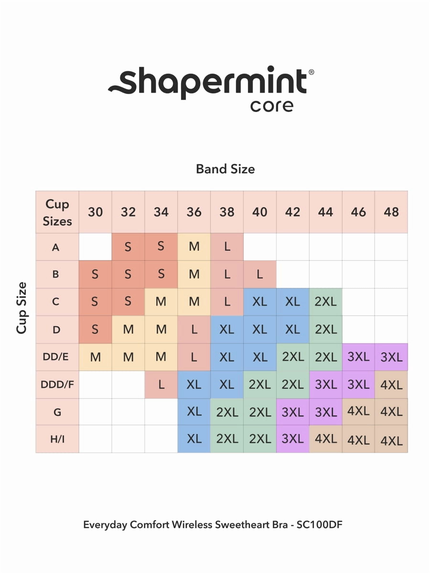 Shapermint Core Sweetheart Wireless Comfort Bra for Women – Everyday Lift & Seamless Fit with Wide Straps, Natural Shape Support, Sizes S–4XL