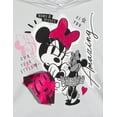 thumbnail image 4 of Disney Minnie Mouse Little Girls' 2-Piece Fleece Hoodie and Leggings Set Grey Pink Black, 4 of 6