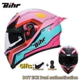 thumbnail image 2 of Casco de motocicleta BIHR de cara completa con doble lente, casco de moto de carreras para motocross, ligero, certificado DOT ECE, 2 of 5