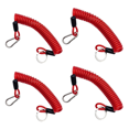 thumbnail image 1 of 6FT Trailer Brake Away Cable, Trailer Breakaway Cable Spring Towing Coiled Wire for RV Trailer Emergency 4Pack, 1 of 8