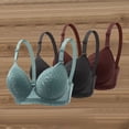 thumbnail image 3 of Iyufng 3PC Woman's Underwire Bra Push Up Lace Bralette Comfortable Breathable Underwear 3Piece Set, 3 of 5