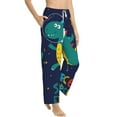 thumbnail image 2 of Haiem Dinosau Space Explorer Women's Pajama Pants Ultra Lightweight Pjs Bottoms Sleepwear Bottom Pants With Pocket Drawstring-Medium, 2 of 9