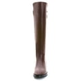 thumbnail image 4 of Ferwind Women's Slouch Boots Metallic Studded High-Low Shaft Adult Brown 11, 4 of 8