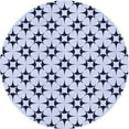 thumbnail image 1 of Ahgly Company Machine Washable Indoor Square Transitional Lavender Blue Area Rugs, 3' Square, 1 of 7