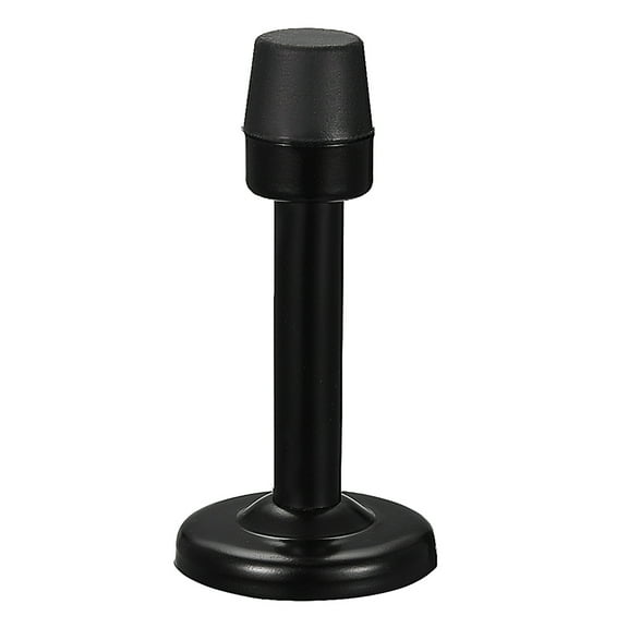 Uxcell Door Stopper with Rubber Tip Zinc Alloy Brushed Black