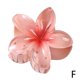 thumbnail image 1 of Horquilla de plumeria colorida con forma de flor, estilo retro para damas, con clip lateral, media parte trasera de la cabeza y clip de tiburón., 1 of 7