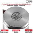 thumbnail image 4 of Stainless Steel Milkpan/Saucepan Set of 2-1 Litre and 1.6 Litre,Tea/Chai Pan,Riveted Sturdy Bakelite Handle,Induction and Gas Base, 4 of 7
