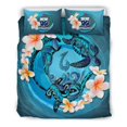 thumbnail image 2 of Juego de Funda Nórdica Polinesia - Samoa Bedding Set Blue Plumeria Animal Tattoo, 2 of 6
