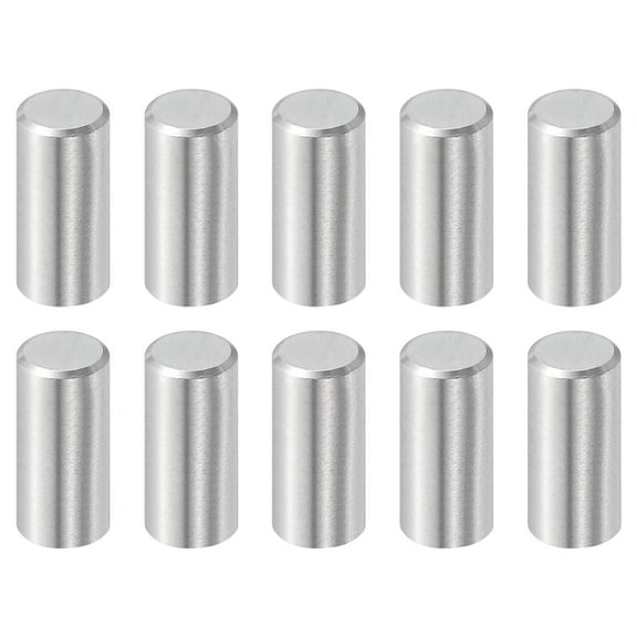 Uxcell 10 Pcs 8 mm x 18 mm Dowel Pins, 316L Stainless Steel Cylindrical Dowel Pins Shelf Support Peg Pin Rod Fasten Elements Metal Shelf Pegs Silver Tone